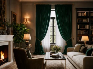 Velvet Elegance Decorative Curtain