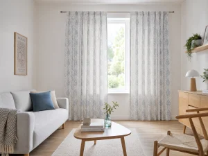 Scandinavian Pattern Curtain Panel